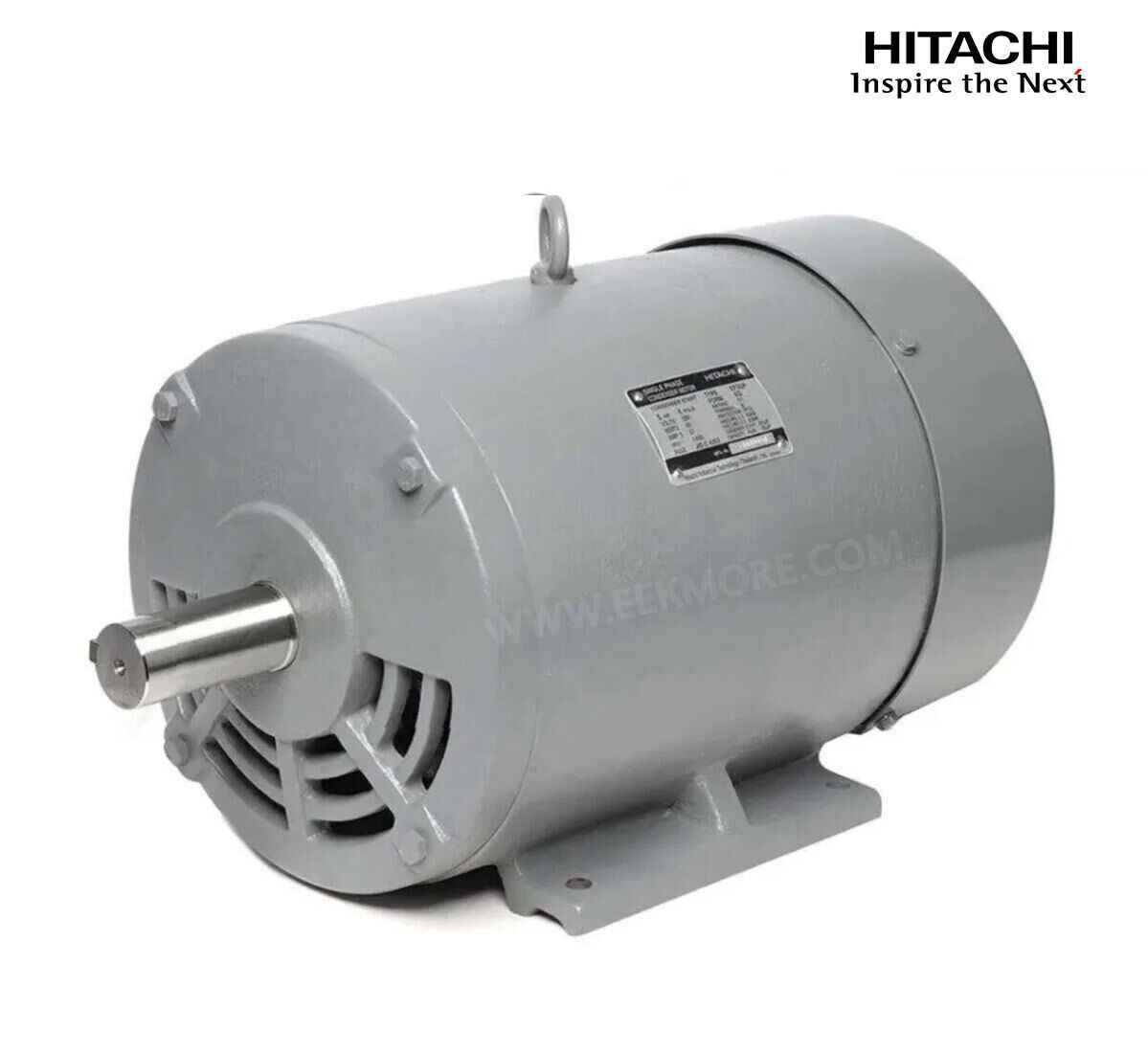 มอเตอร์ฮิตาชิของแท้ 100% HITACHI รุ่น EFOUP-KQ กำลัง 5 แรงม้า (3.7 KW.) กำลังไฟฟ้าที่ใช้ 220V ความเร็วรอบตัวเปล่า 1450 RPM แกนเพลามอเตอร์ 38 MM.รับประกัน 3 ปี มีของพร้อมจัดส่งทุกวัน