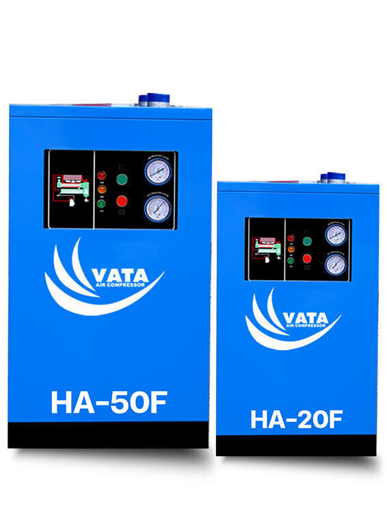 ผลิตและจำหน่าย เครื่องทำลมแห้ง Refrigerated Air Dryer แบรนด์  VATA รุ่น HA Series รับประกัน 1 ปี พร้อมบริการดูแลหลังการขายและอะไหล่ทุกชิ้น จัดส่งฟรีกรุงเทพปริมณฑล